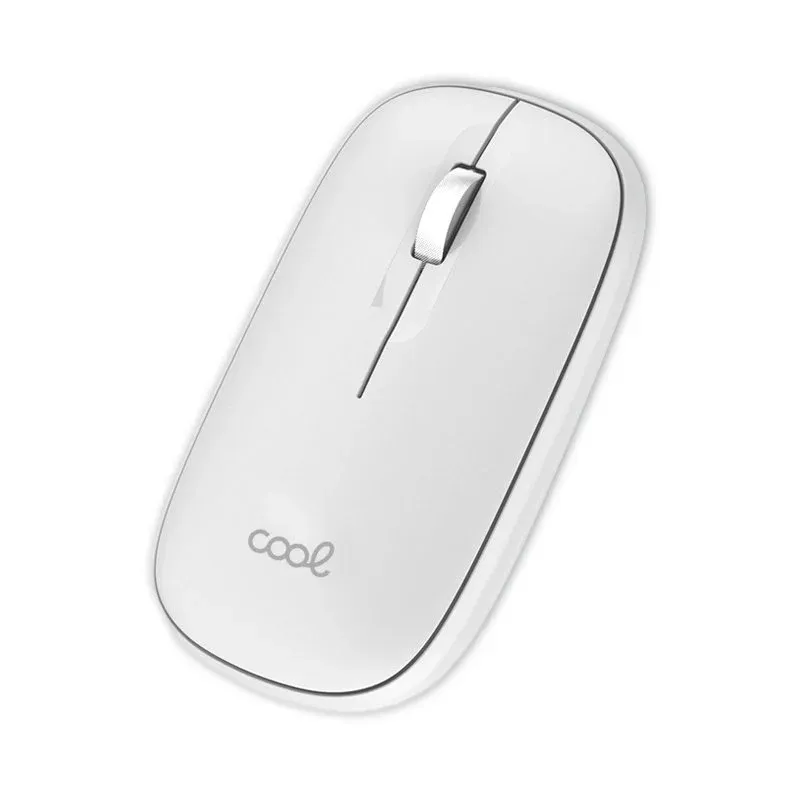Cool Slim Rato Sem Fios 2-em-1 (Bluetooth + Recetor USB) Branco