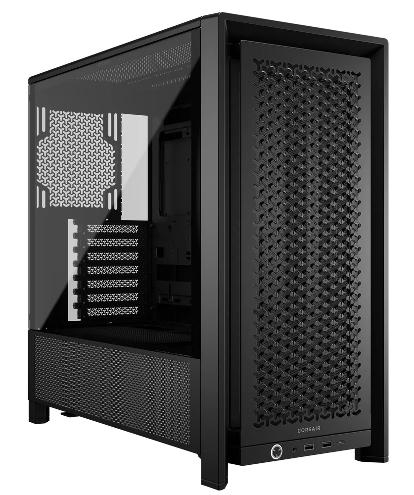 Bundle Caixa ATX Corsair Frame 4000D Performance Preto + Pack 3 Ventoinhas RS120 Pretas