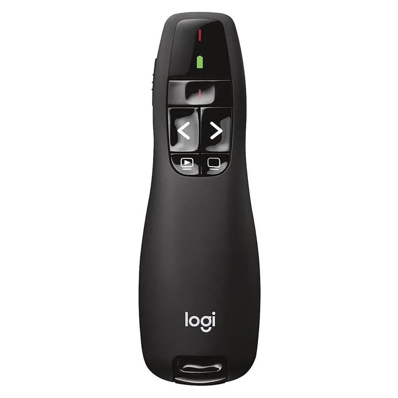Apresentador Logitech R400 Presenter Wireless Preto com Apontador Laser
