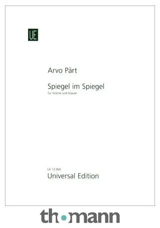 Universal Edition Pärt Spiegel im Spiegel Violin