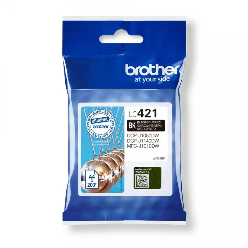 Tinteiro LC421BK Preto Brother