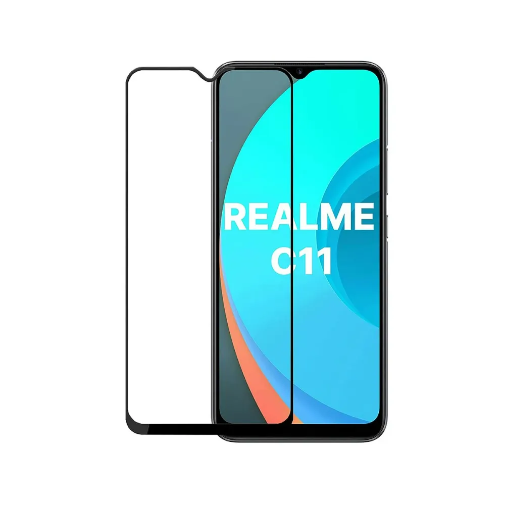 Película de Vidro Temperado Realme C11 Full Screen Preta