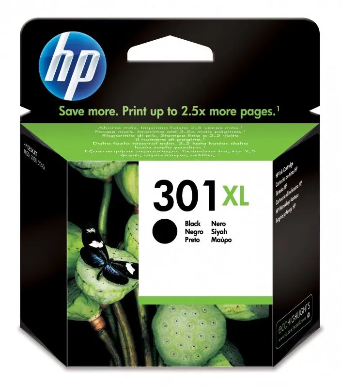 HP TINTEIRO ALTO RENDIMENTO PRETO 301XL