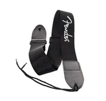 Correia Guitarra Fender Blk White Logo