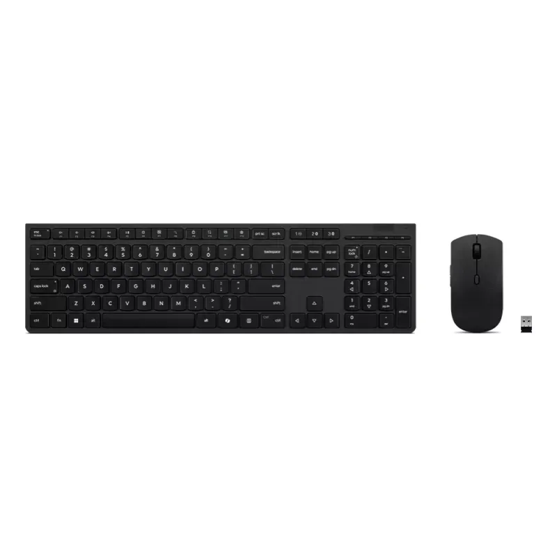 Lenovo Professional Wireless Rechargeable Combo Keyboard and Mouse-Portugese