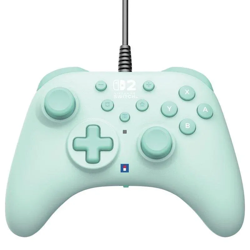 Hori HORIPAD Turbo Comando com Cabo USB para Nintendo Switch 2/Switch/OLED Menta