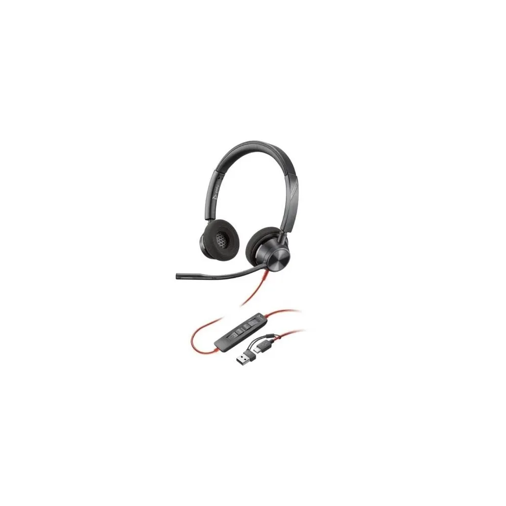 HP Auscultadores VoIP Bw 3320 Stereo-M USB-C +USB-C/A