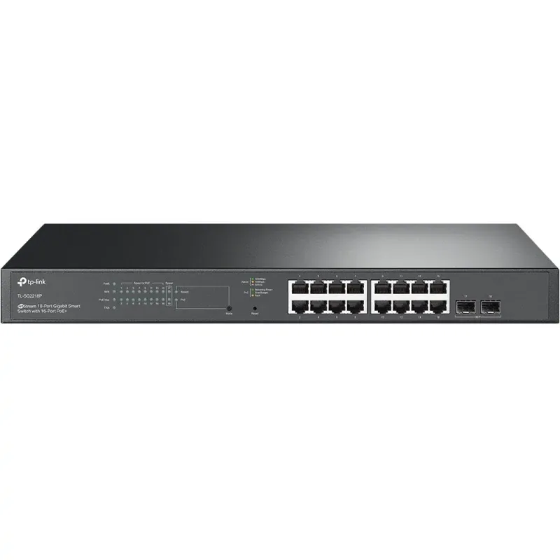 Switch TP-Link JetStream 18 Portas Gigabit Smart com 16 Portas PoE+