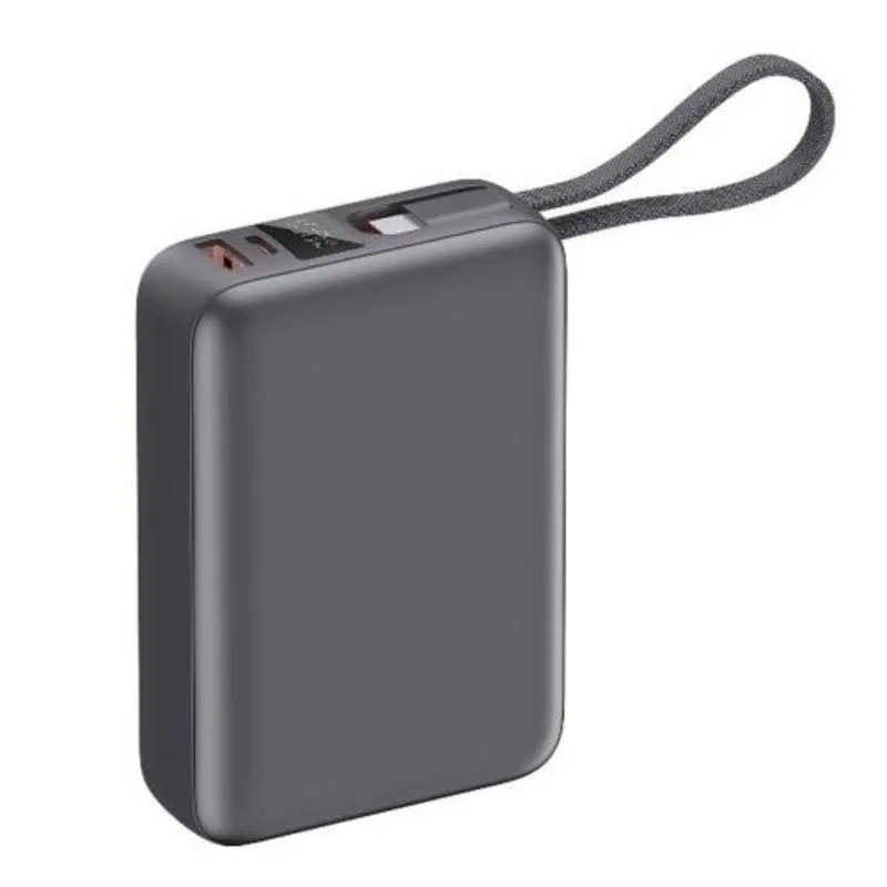 Powerbank Celly 20000 mAh Cinzento ABS+PC Carga Rápida 45W USB-C/USB-A