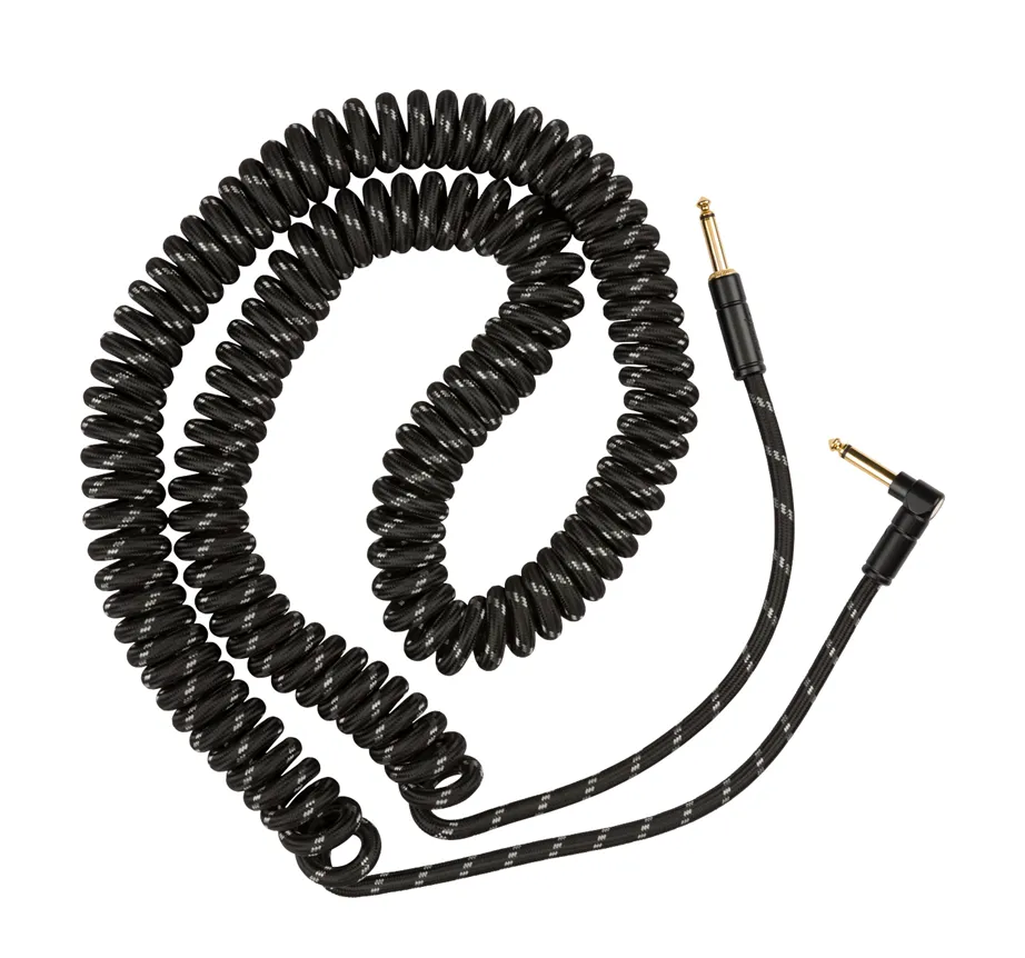 Cabo Instrumento Fender Deluxe Coil Cable Black Tweed 9mt