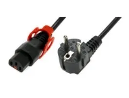 Cabo de Alimentação Schuko/IEC C13 Reto M/F 2m Preto com IEC-EL332S