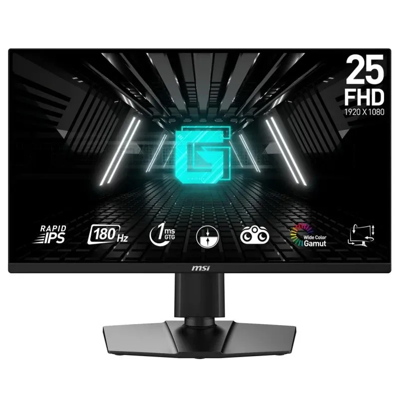 Monitor MSI G255PF E2 24,5" FullHD 180Hz IPS 1ms Gaming Altura Ajustável