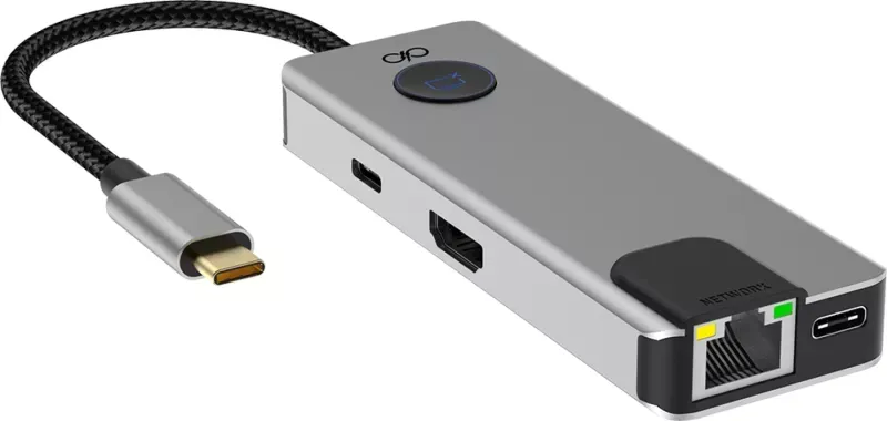Docking Station Force Lite 4K / USB-A / USB-C / HDMI / RJ45 1GBPS / PD 100W / Garantia Vitalícia - Hub 7 em 1