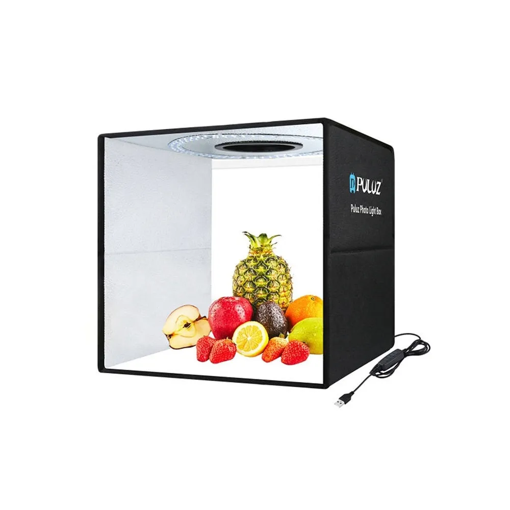 Puluz Caixa de luz fotográfica LED 40 cm PU5041B