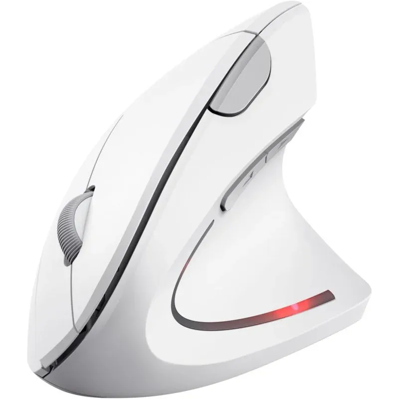 Trust Verto Rato Ergonómico Vertical Sem Fios Branco