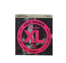 Jogo Cordas Baixo Elétrico D'Addario ENR71 Semi-flat Wound 045-100