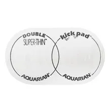 Pad de bombo Aquarian STKP2 Super Thin para pedal duplo