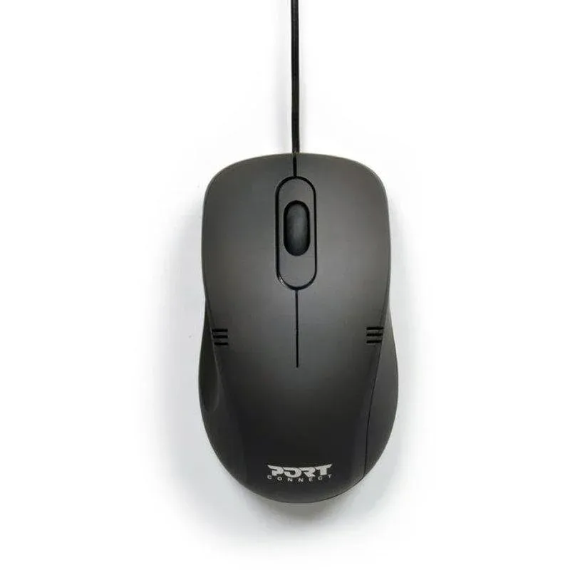 Rato Port Designs 900400-pro USB-A Com Fio Ambidestro 1000 DPI Preto
