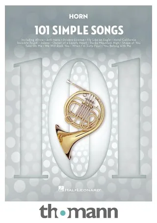 Hal Leonard 101 Simple Songs Horn