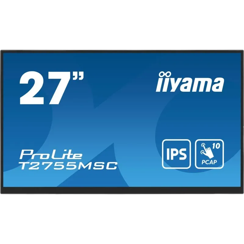 Monitor Iiyama 27″ 1080p IPS Touch 60Hz Colunas USB HDMI DisplayPort VESA