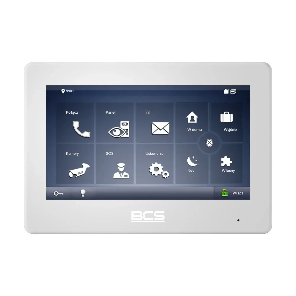 BCS BCS-MON7600W-2 Monitor Video de Duplo Sistema com BCS-MON7600W-2
