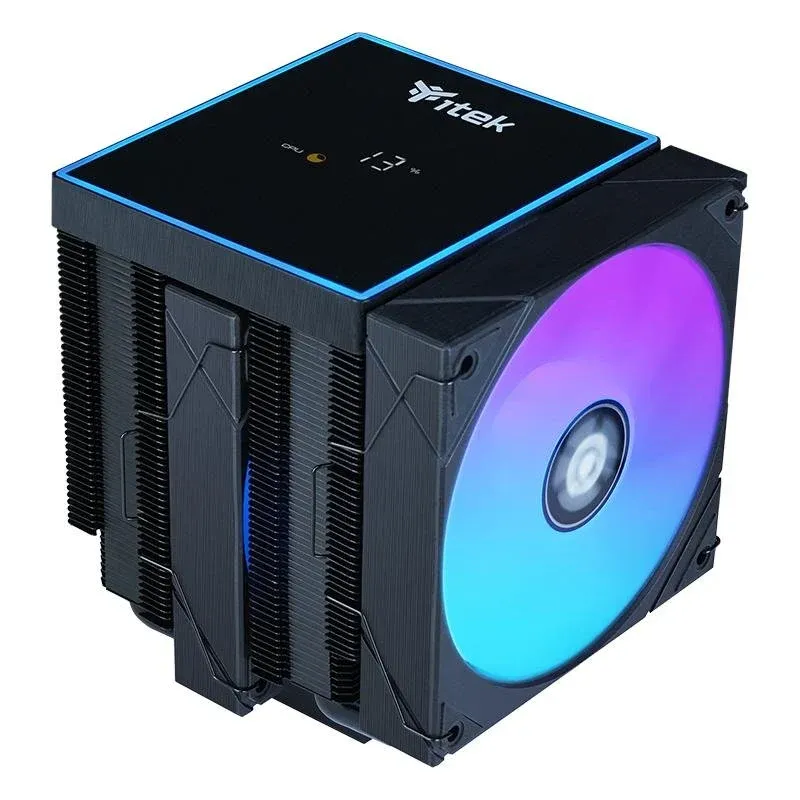 Cooler CPU Refrigeração Ar Itek Socket LGA 1150 AM4 120mm ICY-6HATP LED RGB