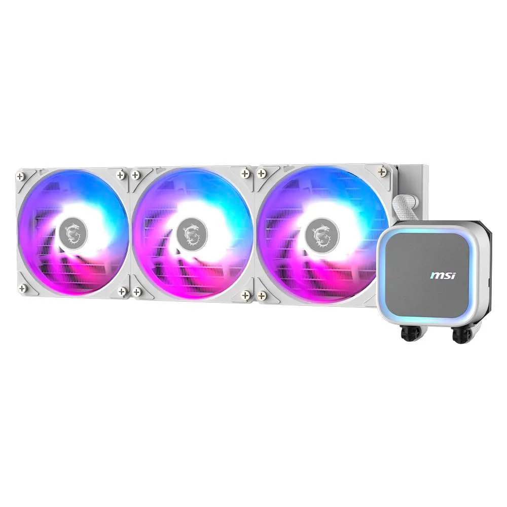 Water Cooler CPU MSI MAG CoreLiquid A13 360mm ARGB All-In-One Branco - Recondicionado