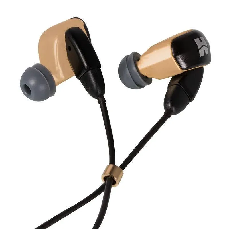 Auriculares HiFiMAN RE2000 Pro Gold com cabo para uso analítico acabamento dourado
