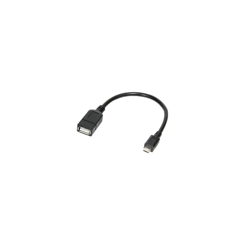LOGILINK CABO ADAPTADOR MICRO USB 2.0 M PARA USB LOGILINK PRETO 20CM