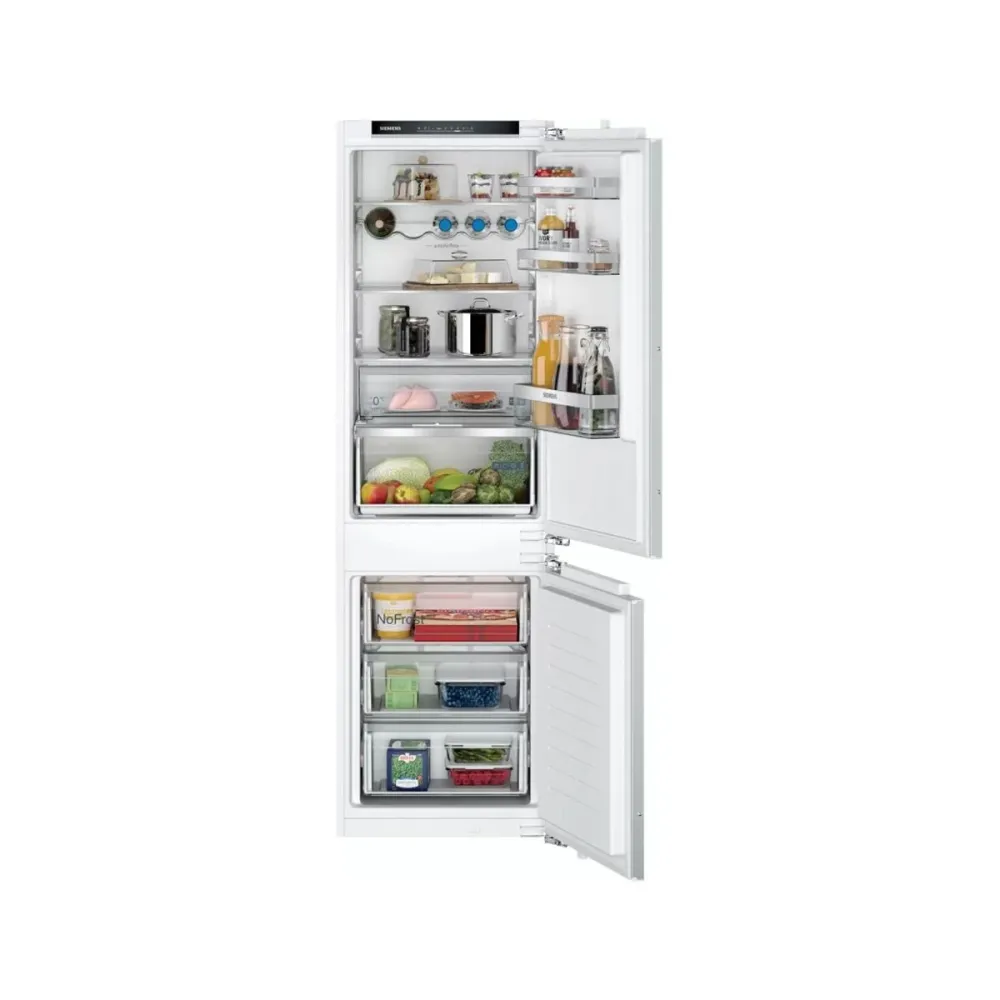 Frigorífico Combinado de Encastre Siemens KI86NHFE0 260L Branco