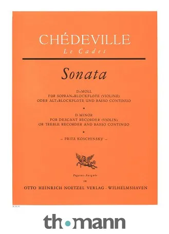 Heinrichshofen Verlag Chédeville Sonate Blockflöte