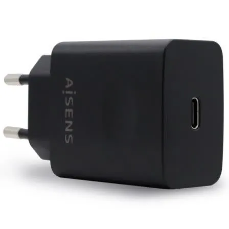Carregador USB-C PD3.0 20W (Preto) - AISENS