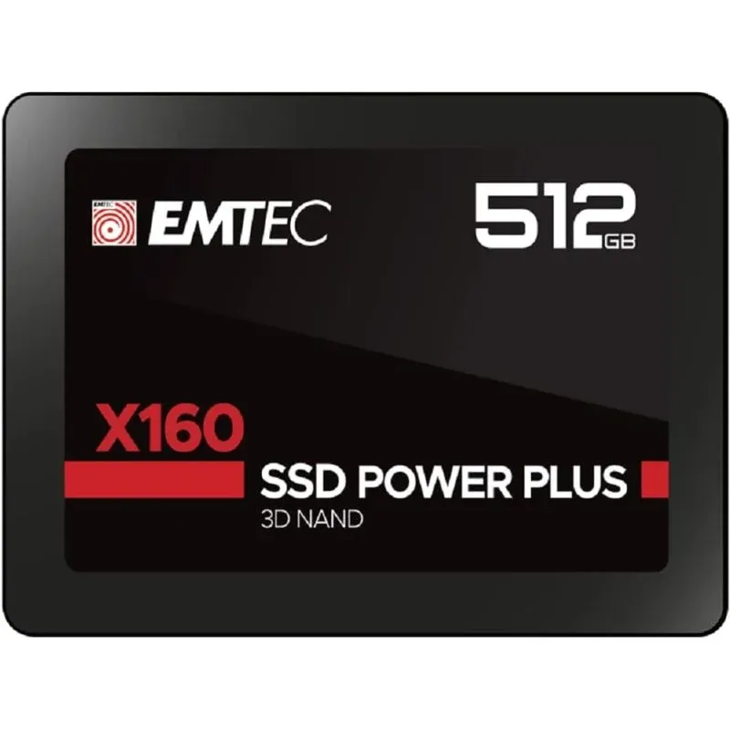 Disco Rígido Emtec X160 2.5" 512 GB SSD SATA 3 QLC 3D NAND