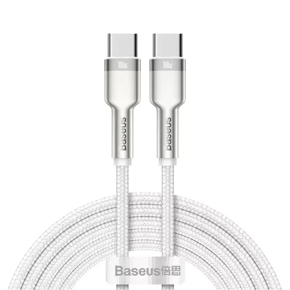 Cabo Dados Baseus Cafule USB-C para USB-C 2m Branco