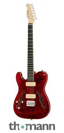 Harley Benton TE-90QM LH Trans Red