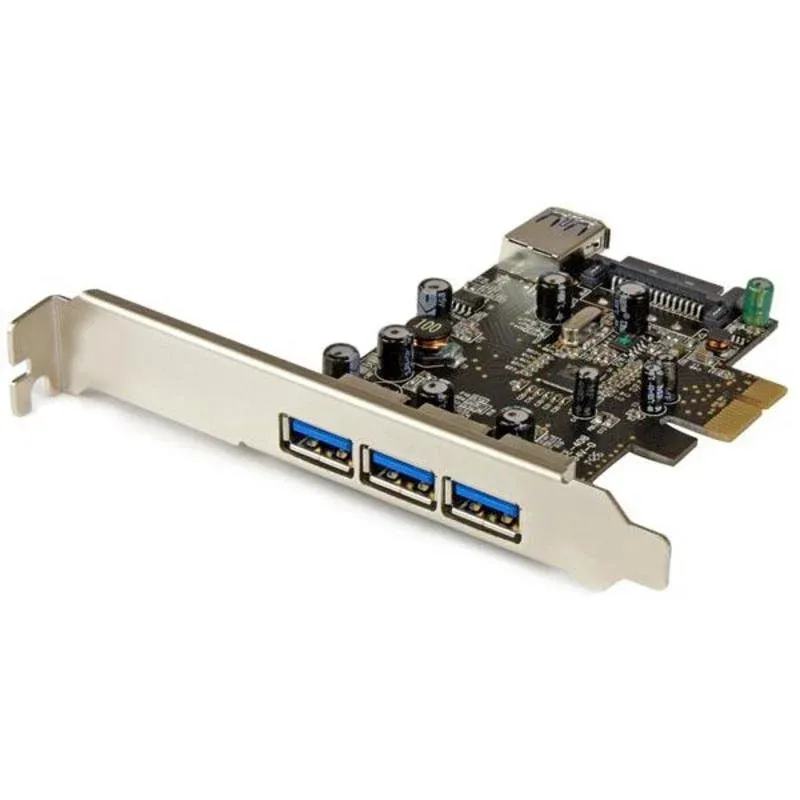 Tarjeta de Rede StarTech.com PEXUSB3S42 PCI Express 5 Gbit/s USB 3.2 Gen 1 UASP Perfil Baixo
