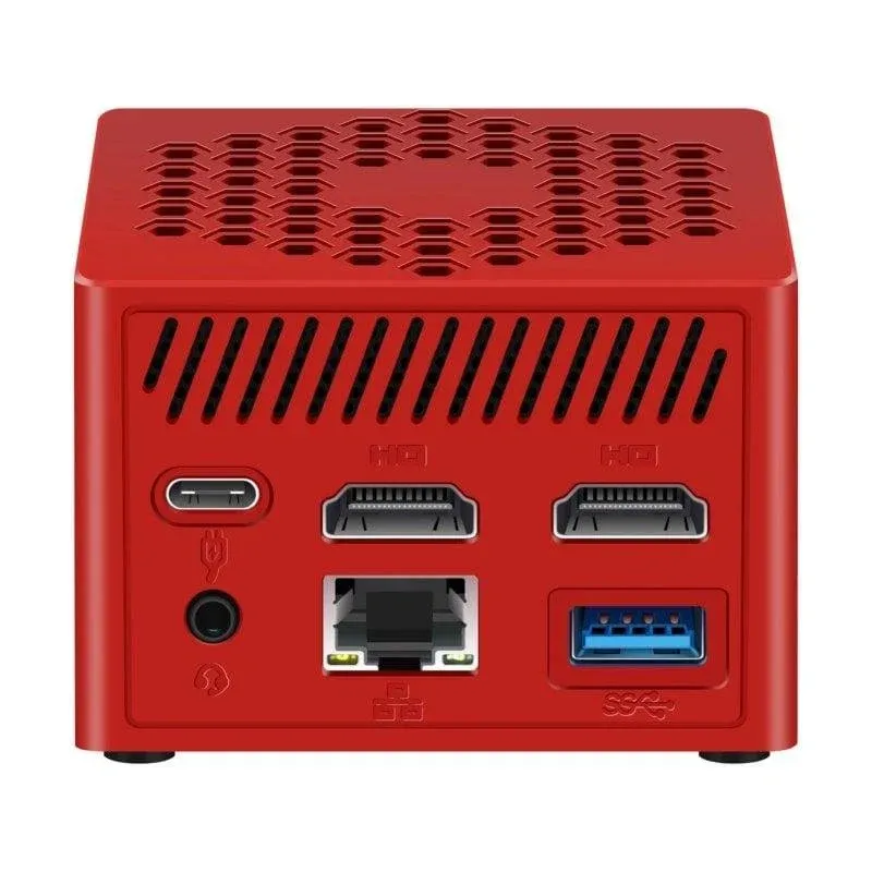 Mini PC Leotec N100 Intel Core N100/12GB/256GB SSD/UHD Graphics Windows 11 Vermelho