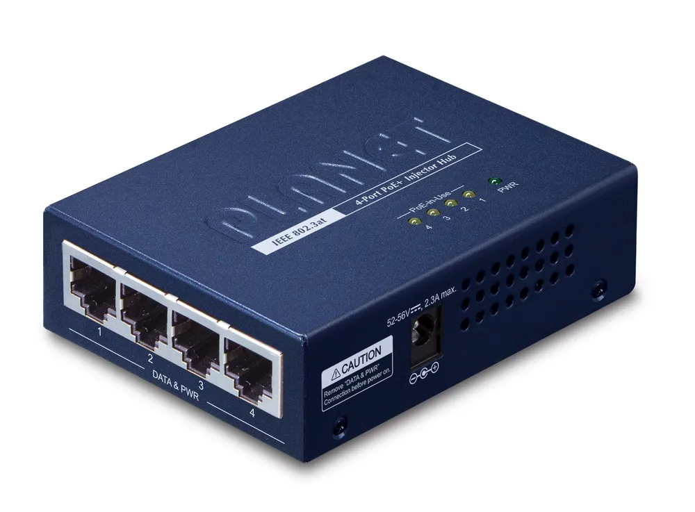 PLANET HPOE-460 Power over Ethernet (PoE) Blue HPOE-460
