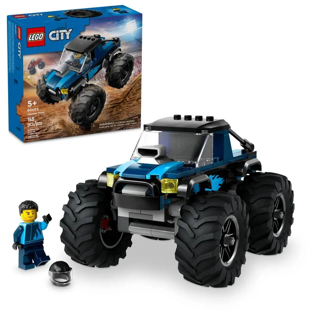 LEGO City: Monster Truck Azul | Idades 5+ | 148 Peças | Item 60402