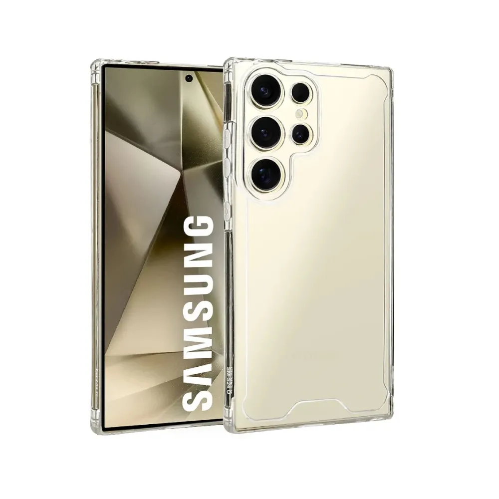Capa Silicone Reforçado Samsung Galaxy S25 Ultra Transparente