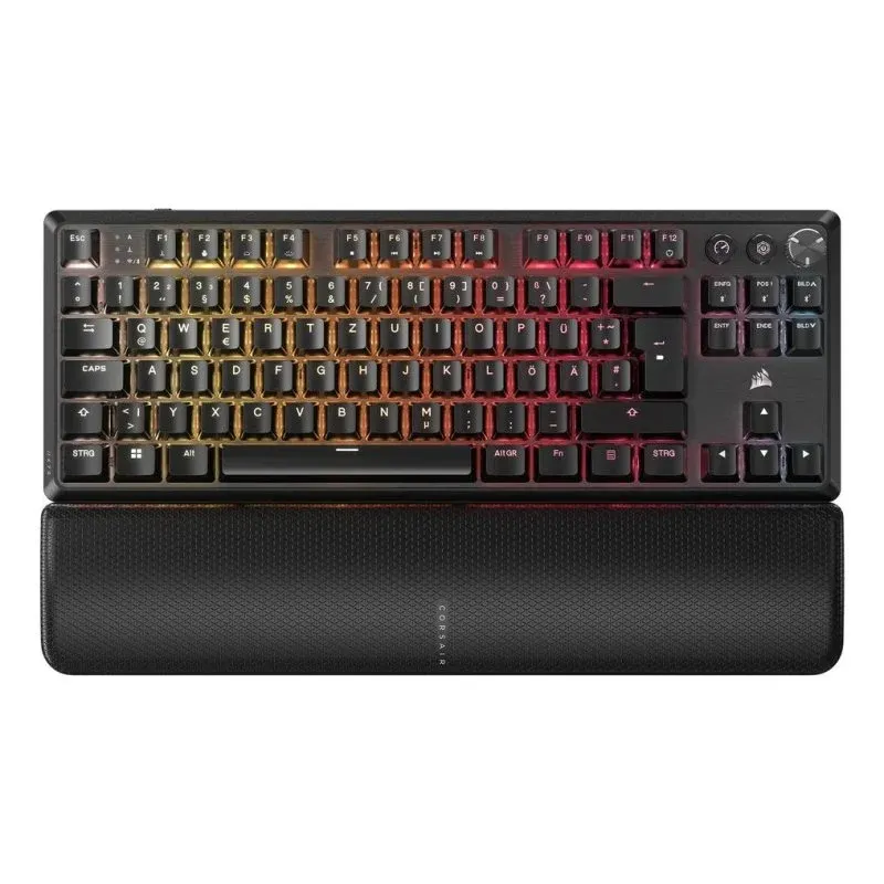 Teclado mecânico Corsair K70 CORE TKL Layout DE RGB sem fios e com fios