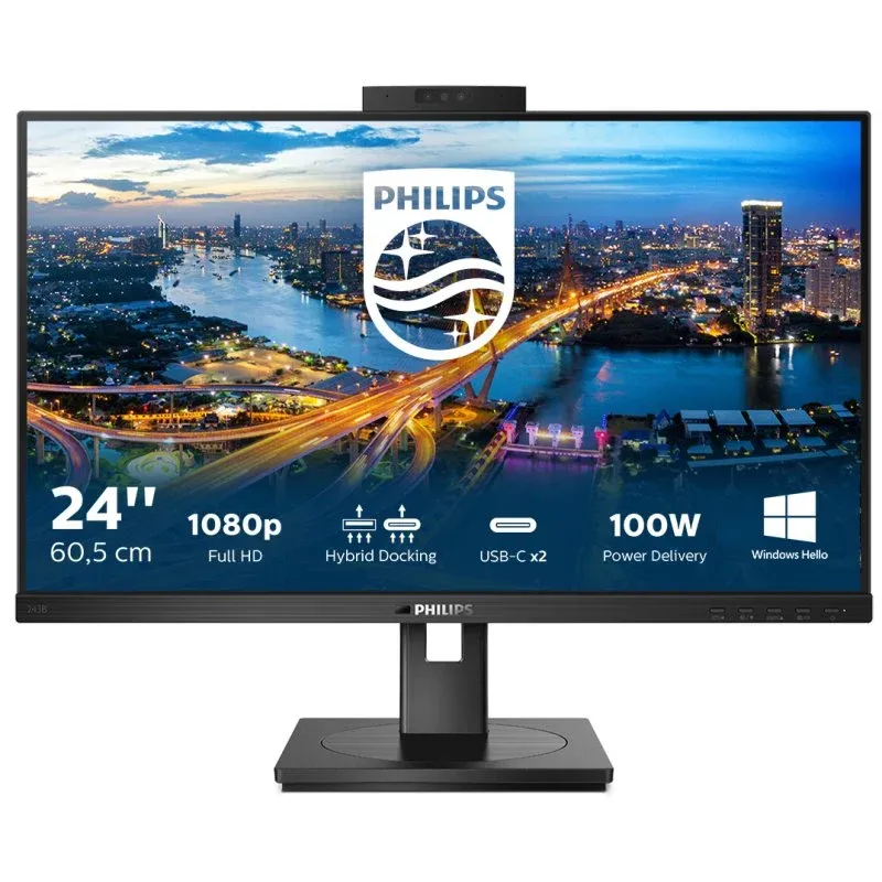 Philips B Line 243B1JH/00 23.8" LED IPS FullHD 75Hz USB-C Webcam