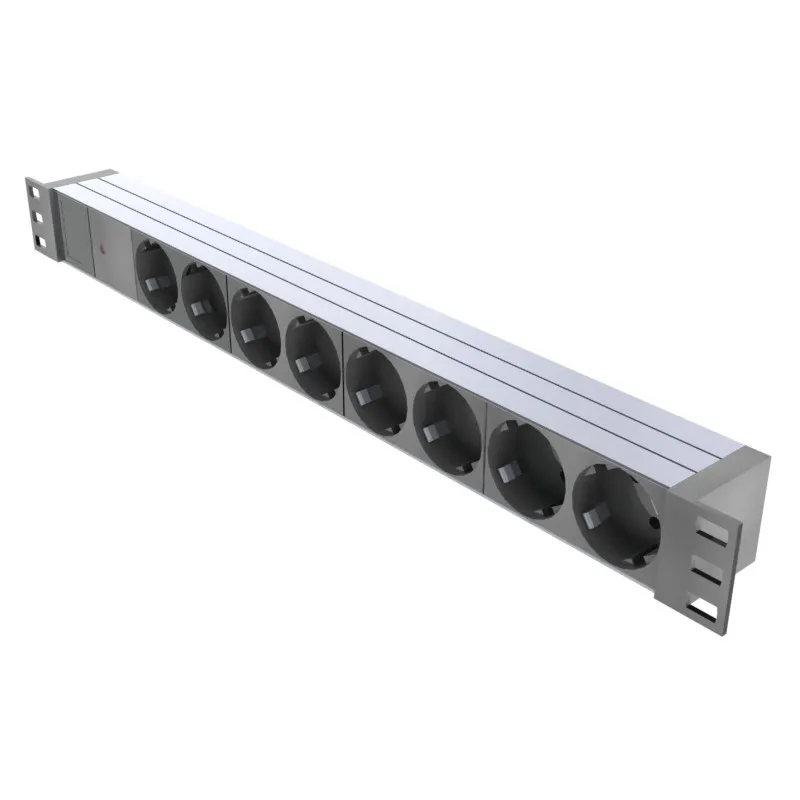 Regleta 8 Tomas para Rack 1U 19"