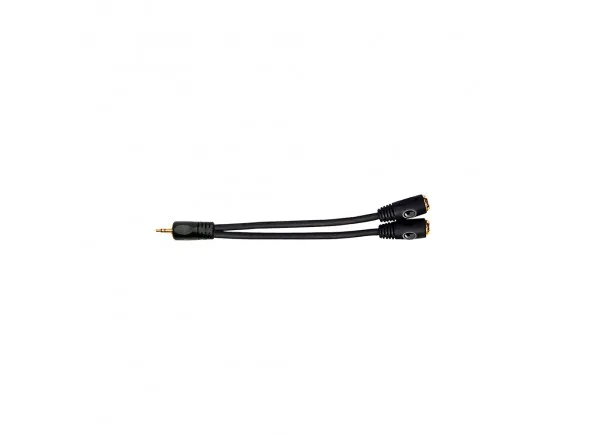D'Addario PW-P047ZZ Adaptador mini-jack macho / dual mini-jack fêmea