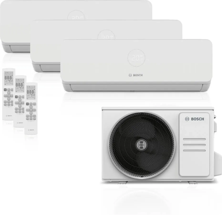 Ar Condicionado Multi Split Mural Climate 3200i - SET 87 WE 3X1 (21 m2 - 12000 BTUs - Branco)