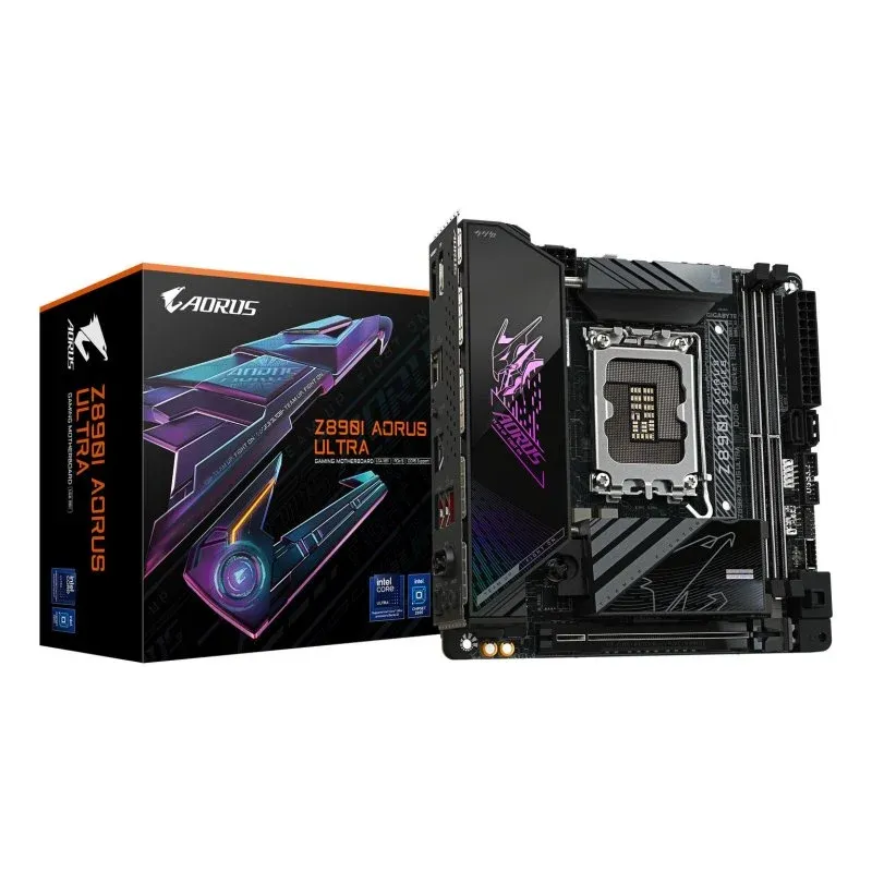 Gigabyte Z890I AORUS Ultra Motherboard Mini-ITX LGA 1851 Thunderbolt 4 Wi-Fi 7 2.5GbE DDR5