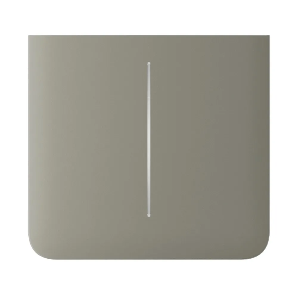 Painel Táctil Lateral Ajax para Interruptor Duplo Vertical SideButton Azeitona - AJ-SIDEBUTTON-2G-OLI-VERT