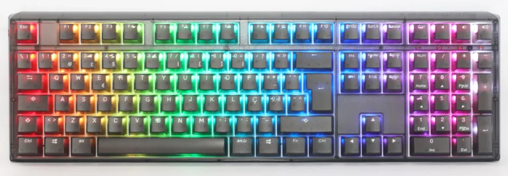 Teclado Mecânico Ducky One 3 Aura Black Full-Size Hot-Swappable MX-Red PBT PT