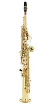 Saxofone Soprano Selmer SA80 II SE-S2L Lacado Dourado Gravado