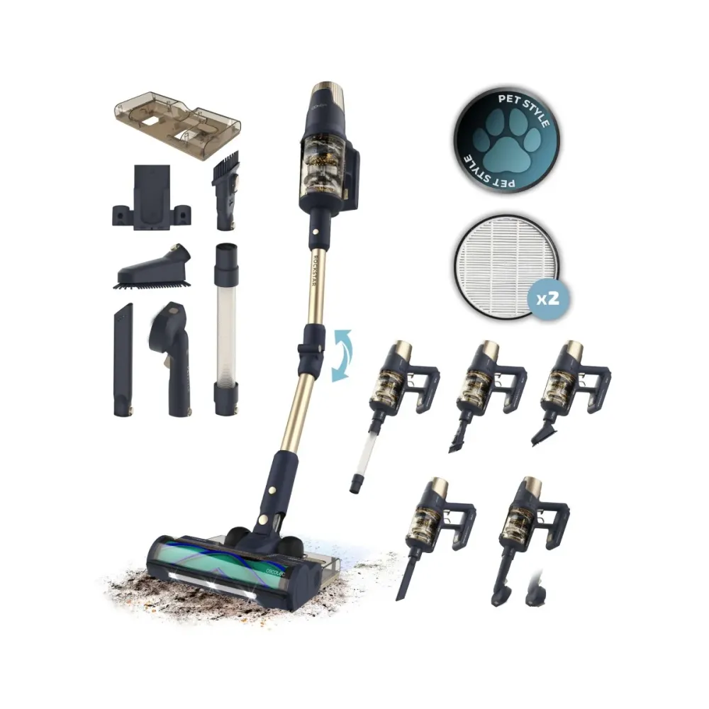 Aspirador Vertical Cecotec Conga Rockstar RX70 AquaPet Flex Genesis